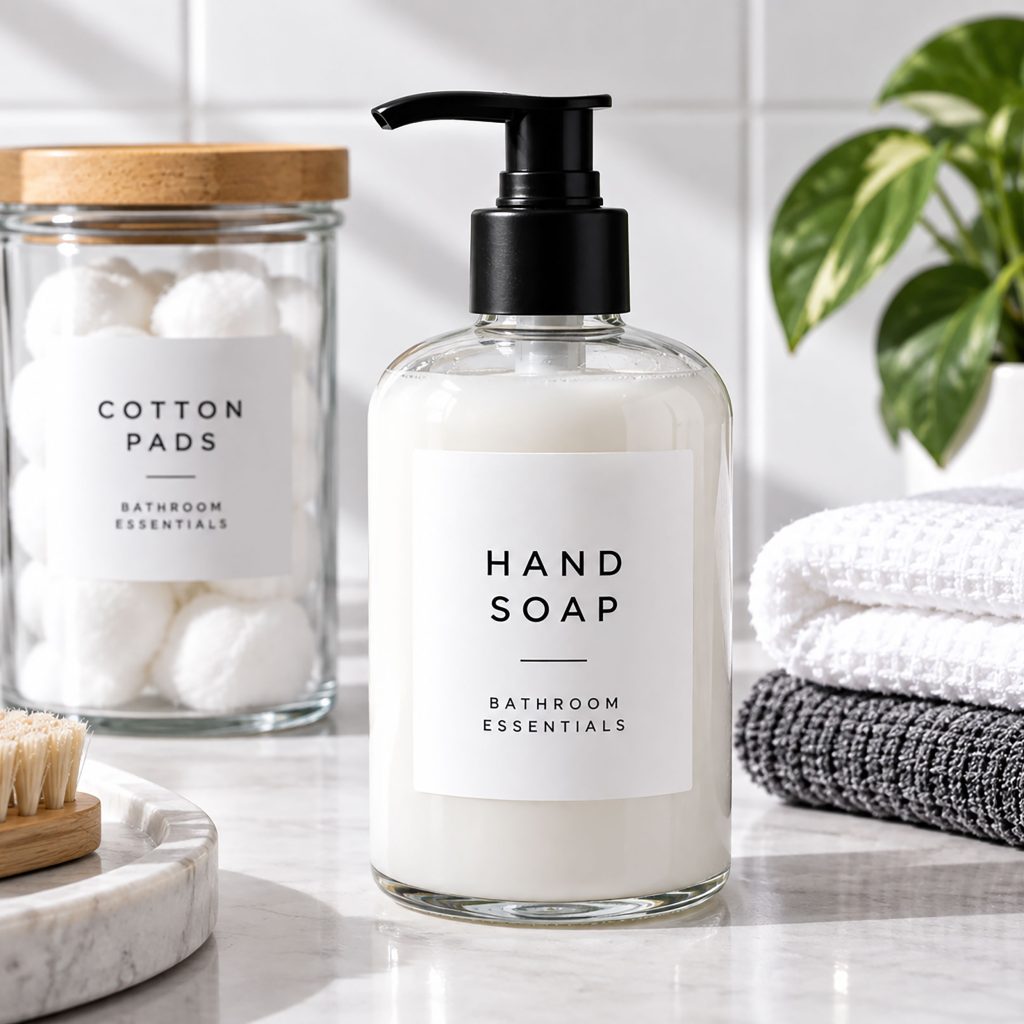 custom bathroom labels