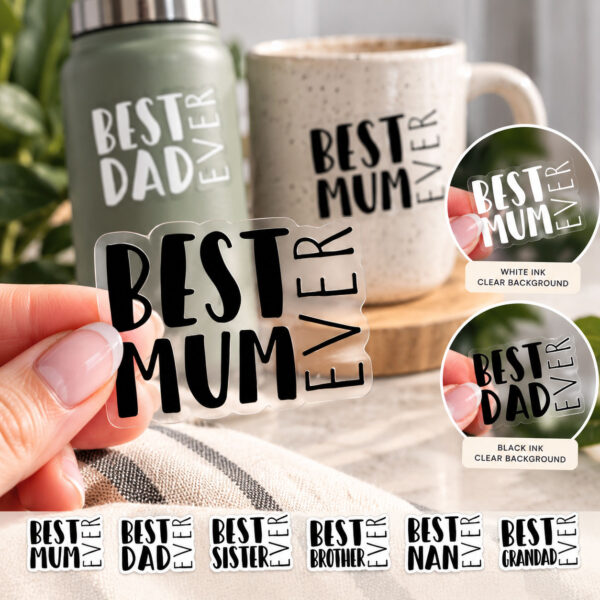 Best Family Ever Vinyl Stickers