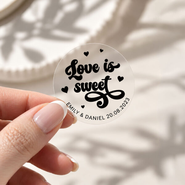 Love Is Sweet Wedding Sticker