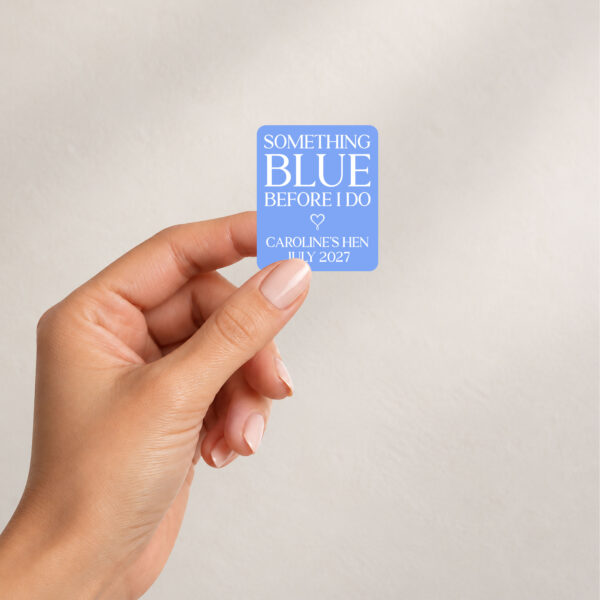 Something Blue Before I Do Stickers